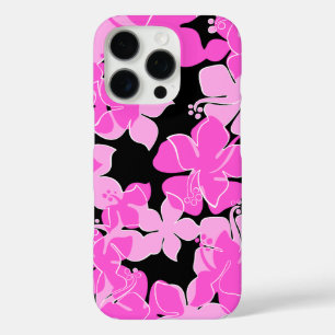 Hanalei Hawaiian Hibiscus Floral Pink iPhone 16 Pro Hoesje