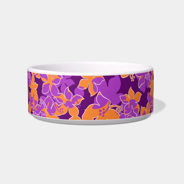 Hanalei Hawaiian Hibiscus Pet Bowls Voerbakje (Rechts)