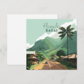 Hanalei Kauai Hawaii Bay Mountains Groen (Voorkant / Achterkant)
