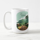 Hanalei Kauai Hawaii Bay Mountains Groen Koffiemok (Links)