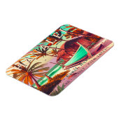 Hanalei Kauai Hawaii tropische zonsondergang palm  Magneet (Linkerzijde)