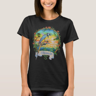 Hanalei, Kauai  Sunset Parrot Vacation Cop T-shirt