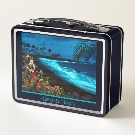 Hanalei Moon Retro Lunch Box (Achterkant)