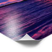 Hanalei Pier bij Sunset - Kauai, Hawaii Foto Afdruk (Hoek)