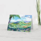 Hanalei Valley Kauai Wenskaart Kaart (Voorkant)