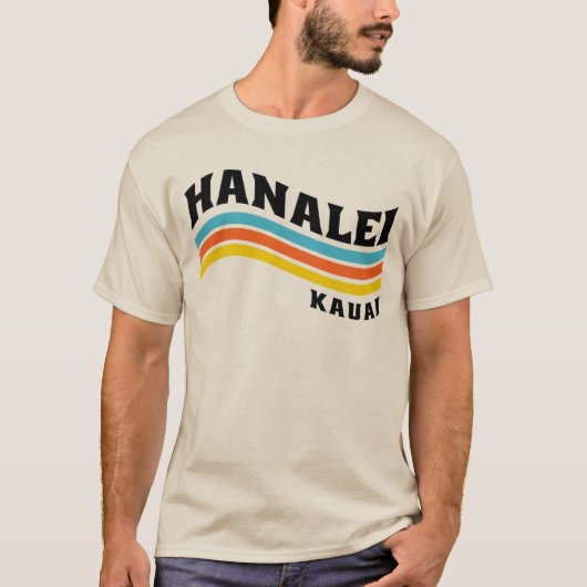 Hanalei Wave T-Shirt (Mannen) (Voorkant)