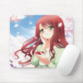 Hanami Anime Girl Mousepad Muismat (Met muis)