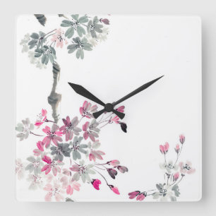 Hanami   Bloomsakura-tak Vierkante Klok