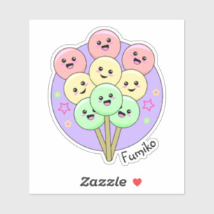 Hanami Dango Zoete Japanse Kawaii Voedsel Sticker