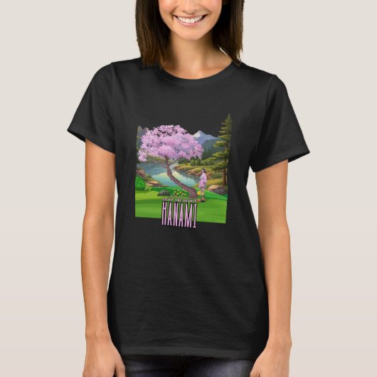 Hanami "Geniet van de schoonheid" T-shirt (Voorkant)