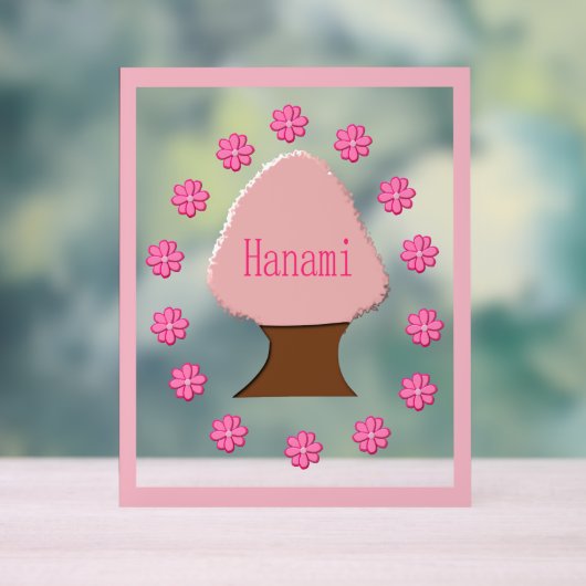 Hanami Japanse Cherry Tree Acryl Bord (Neutraal)