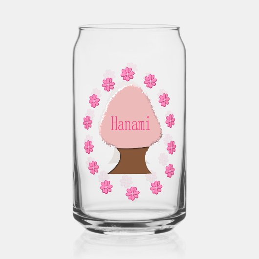 Hanami Japanse Cherry Tree Blikvorm Glas (Voorkant)