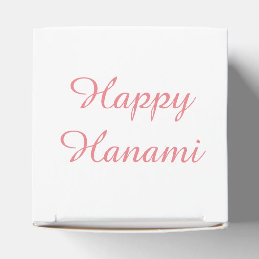 Hanami Japanse Cherry Tree gepersonaliseerd Bedankdoosjes (Bovenkant)