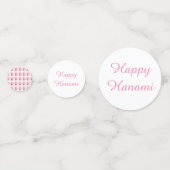 Hanami Japanse Cherry Tree gepersonaliseerd Confetti (Achterkanten)