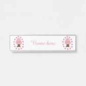 Hanami Japanse Cherry Tree gepersonaliseerd Deurbordje (Voorkant)