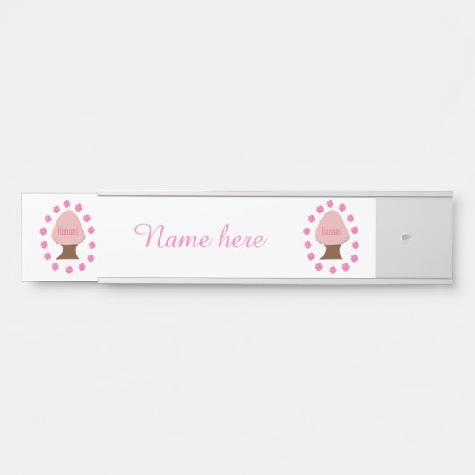 Hanami Japanse Cherry Tree gepersonaliseerd Deurbordje (Voorkant)