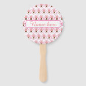 Hanami Japanse Cherry Tree gepersonaliseerd Handwaaier (Achterkant)