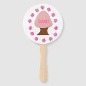 Hanami Japanse Cherry Tree gepersonaliseerd Handwaaier (Voorkant)