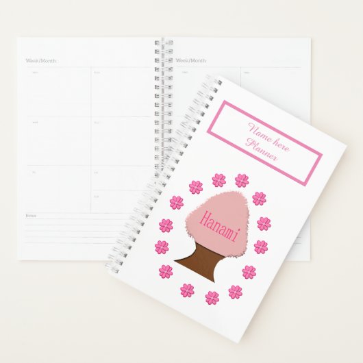 Hanami Japanse Cherry Tree gepersonaliseerd Planner (Display)