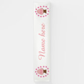 Hanami Japanse Cherry Tree gepersonaliseerd Spandoek (Verticaal)