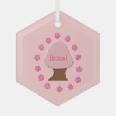 Hanami Japanse Cherry Tree Glas Ornament (Voorkant)