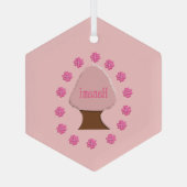 Hanami Japanse Cherry Tree Glas Ornament (Achterkant)