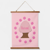 Hanami Japanse Cherry Tree Hangend Wandkleed (Voorkant)