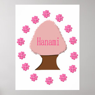 Hanami Japanse Cherry Tree Poster