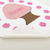 Hanami Japanse Cherry Tree Sherpa Deken (3/4)