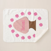 Hanami Japanse Cherry Tree Sherpa Deken (Voorkant (horizontaal))