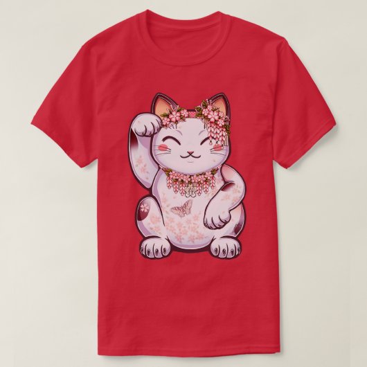 Hanami Maneki Neko Shun T-shirt (Design voorkant)