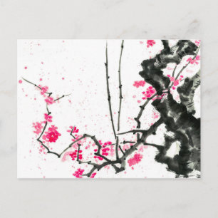 Hanami   Sacharbloemen bloemen Briefkaart