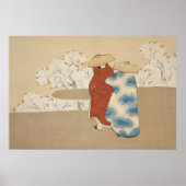 Hanami Seizoen door Kamisaka Sekka (1909-1910) Poster (Voorkant)