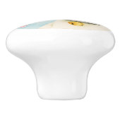 Hanami | Waterverf Calico Cat en Cherry Blossom Keramische Knop (Zijkant)