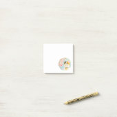 Hanami | Waterverf Calico Cat en Cherry Blossom Post-it® Notes (Op bureau)