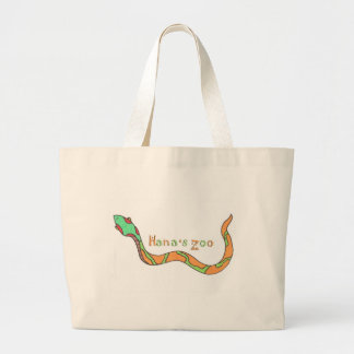 Hana's Zoo logo Grote Tote Bag