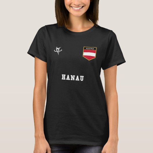 HANAU Austria Vintage Sports T-shirt (Voorkant)