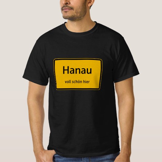 Hanau Herren Männer T-Shirt Tshirt Shirt (Voorkant)