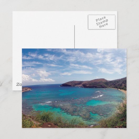 HANAUMA BAAI HAWAÏ BRIEFKAART (Voorkant / Achterkant)