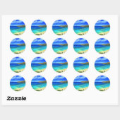Hanauma Bay Beach Aloha! Ronde Sticker (Vel)