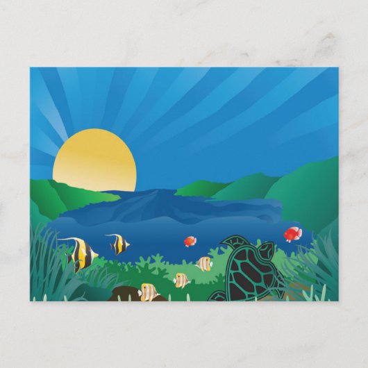 Hanauma Bay Hawaii Briefkaart (Voorkant)