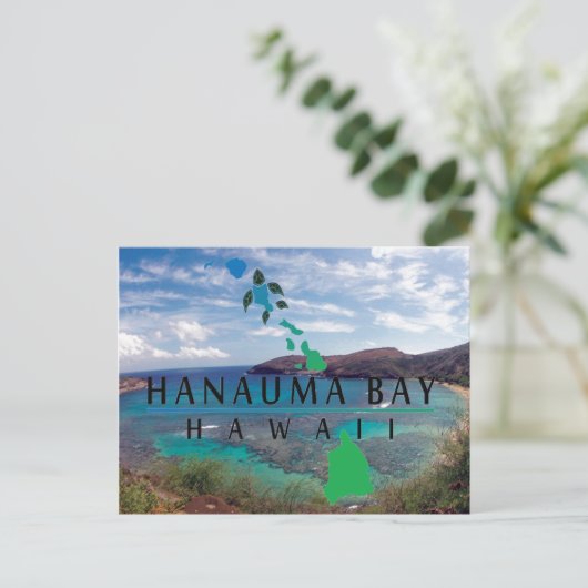 Hanauma Bay Hawaii Briefkaart (Staand voorkant)