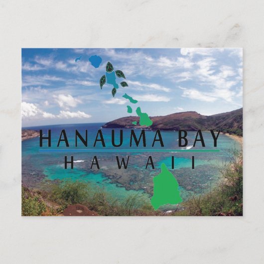 Hanauma Bay Hawaii Briefkaart (Voorkant)
