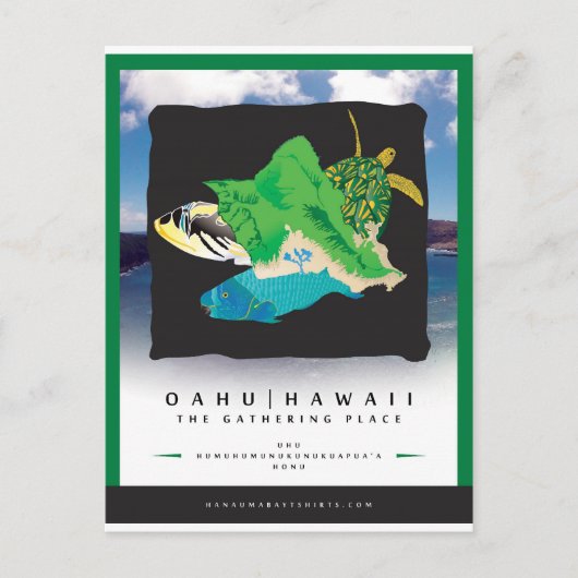 Hanauma Bay Hawaii Briefkaart (Voorkant)