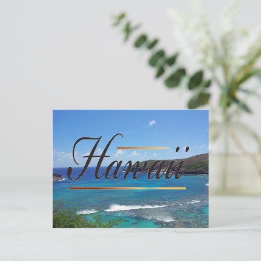 Hanauma Bay Hawaii Briefkaart (Staand voorkant)