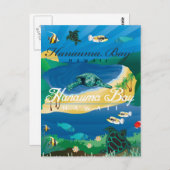 Hanauma Bay Hawaii Briefkaart (Voorkant / Achterkant)