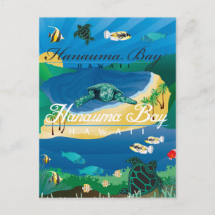 Hanauma Bay Hawaii Briefkaart