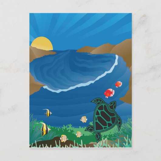 Hanauma Bay Hawaii Briefkaart (Voorkant)