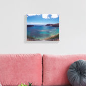 Hanauma Bay Hawaii Canvas Afdruk (Insitu (Woonkamer))