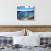 Hanauma Bay Hawaii Canvas Afdruk (Insitu (Slaapkamer))